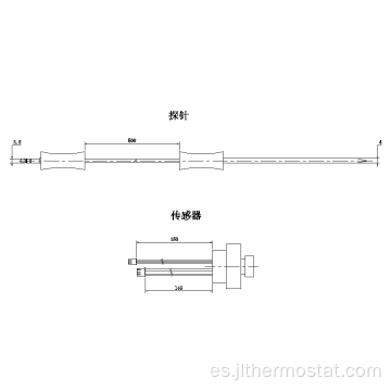 Sensor de la sonda sensible a la temperatura